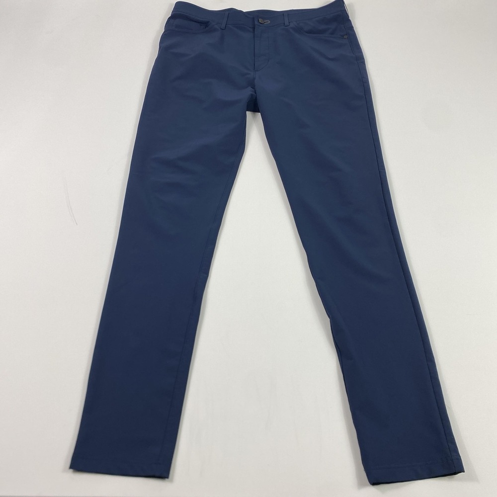 Public Rec Pants Mens 36‎ Navy Blue Performance 5 Pocket Stretch Travel Golf